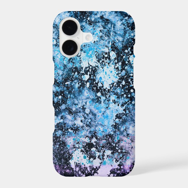 Frozen - blue abstract iPhone X Case (Back)