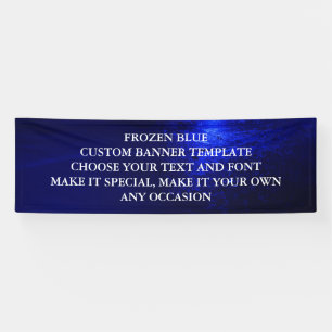 FROZEN BLUE CUSTOM BANNER TEMPLATE