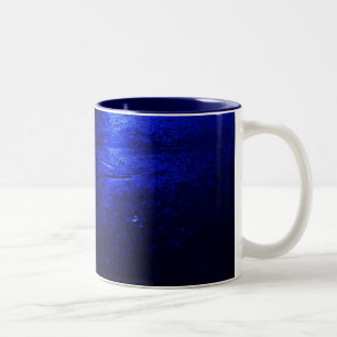 Frozen Blue Navy Blue 11 oz Two-Tone Mug