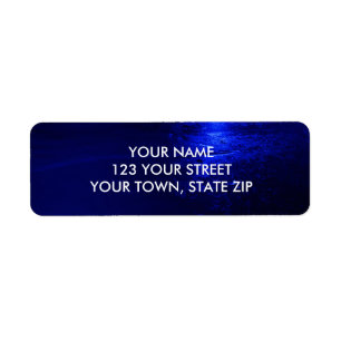 FROZEN BLUE RETURN ADDRESS LABELS