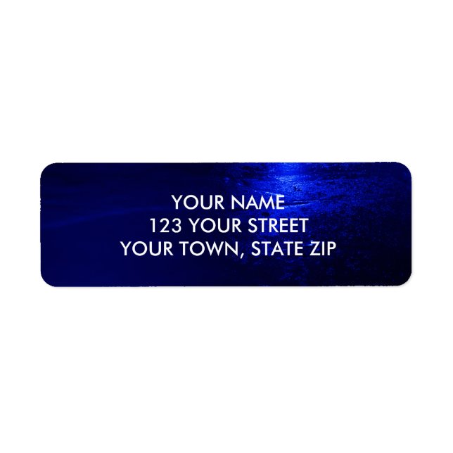 FROZEN BLUE RETURN ADDRESS LABELS (Front)