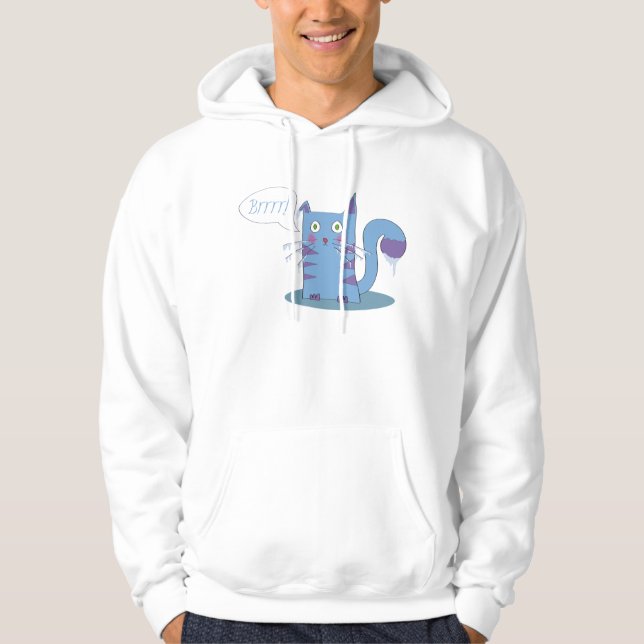 Frozen cat to jumper hoodie (Front)