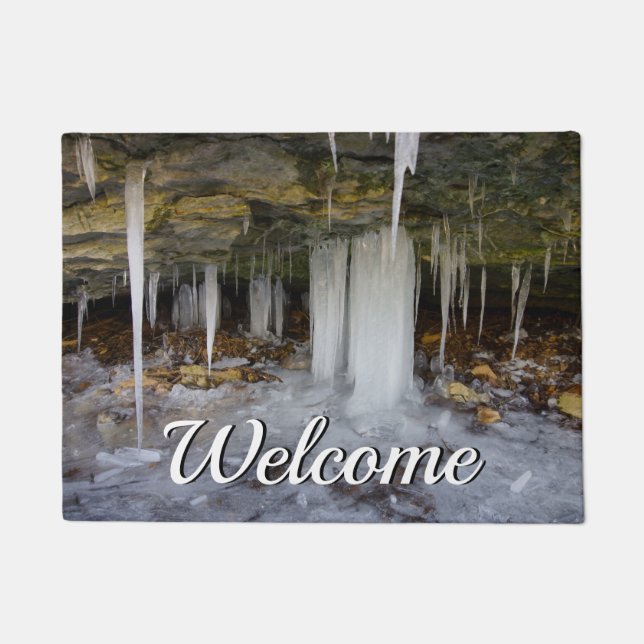 Frozen Cave Welcome Doormat (Front)