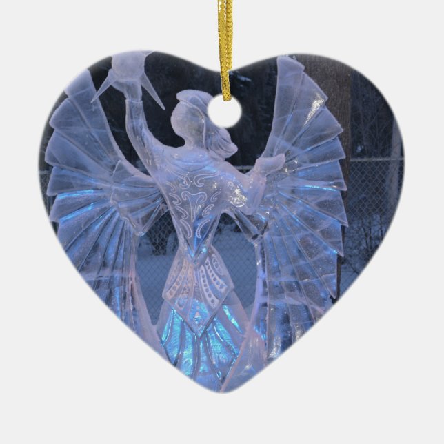 Frozen Ceramic Tree Decoration (Front)