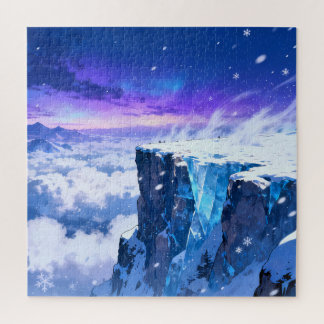 Frozen Crystal Cliffs Jigsaw Puzzle