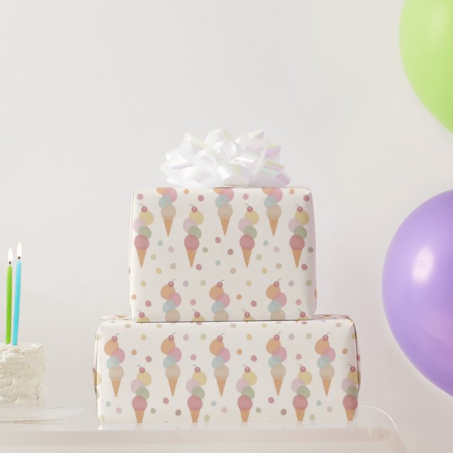 Frozen Delights Pattern  Wrapping Paper (Party Gifts)