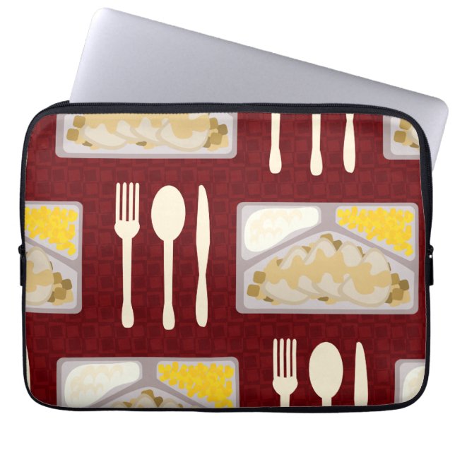 Frozen Dinners Pattern Laptop Case (Front)