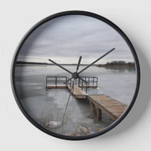 Frozen Dock Clock