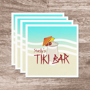 Frozen Drink Name Tiki Bar Napkin