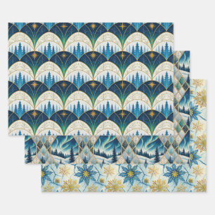Frozen Elegance Wrapping Paper Sheet