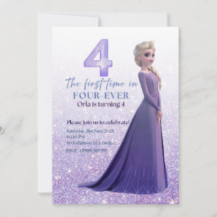 Frozen Elsa Birthday Invitation