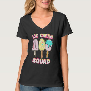 Frozen Food Gelato Cone Fan Funny Summer Ice Cream T-Shirt