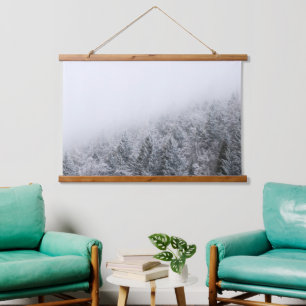 Frozen forest hanging tapestry