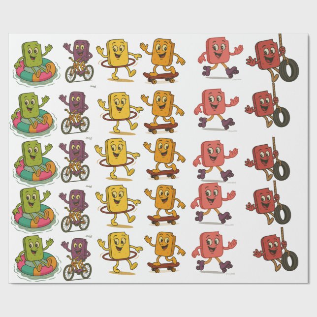 Frozen Friends Wrapping Paper (Flat)