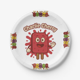 Frozen Fun Birthday featuring Charlie Cherry Paper Plate