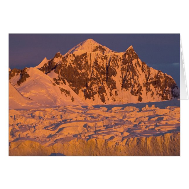 frozen glacial mountain landscape along the (Front Horizontal)