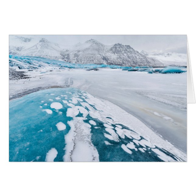 Frozen glacier ice, Iceland (Front Horizontal)