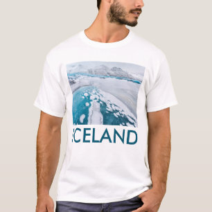 Frozen glacier ice, Iceland T-Shirt