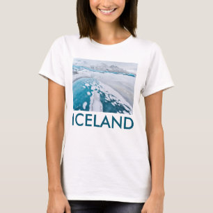 Frozen glacier ice, Iceland T-Shirt