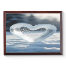 Frozen Heart in Snow - Winter Love Gift