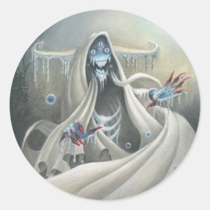Frozen Horror Classic Round Sticker