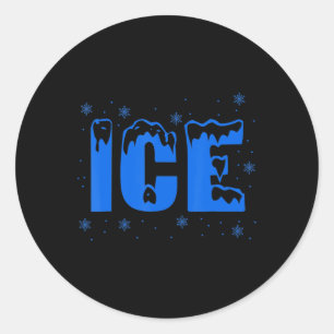 Frozen Ice Bag Fun Halloween Costume  Classic Round Sticker