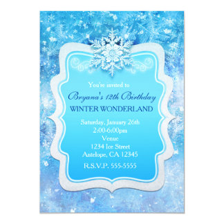 winter wonderland invites