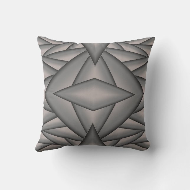 Frozen In Time Abstract Art Cushion (Back)