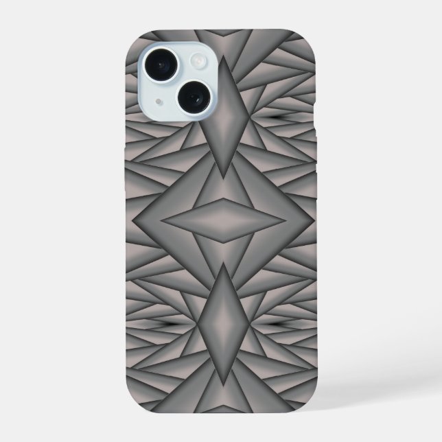 Frozen In Time Abstract Art iPhone 15 Case (Back)