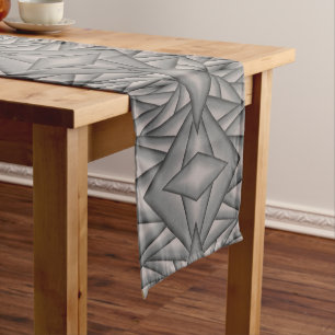 Frozen In Time Abstract Art  Short Table Runner