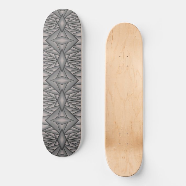 Frozen In Time Abstract Art  Skateboard (Front)