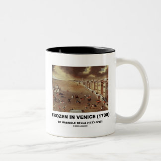 Frozen In Venice (1708) by Gabriele Bella Two-Tone Coffee Mug