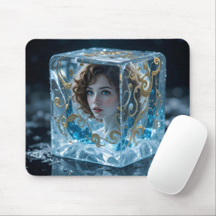 Frozen Klimt Portrait Mouse Mat