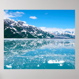 Frozen lake Alaska Poster