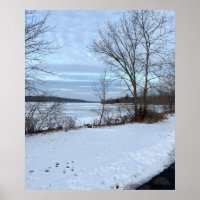 Frozen Lake Galena Poster