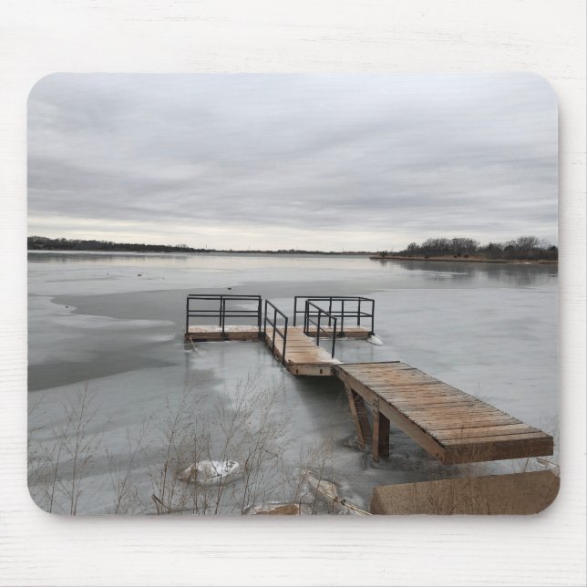 Frozen lake mouse mat (Front)