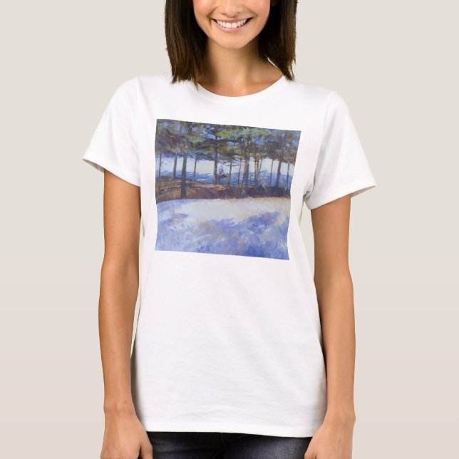 Frozen Lake New York State T-Shirt (Front)