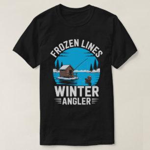 Frozen Lines Ice Fishing Tee