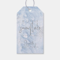 Frozen Little Snowflake Blue Boy Baby Shower