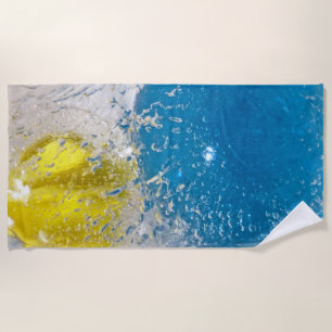 Frozen Marbles Beach Towel
