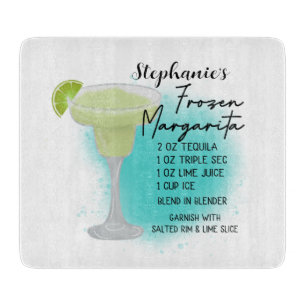Frozen Margarita Recipe Personalised  Cutting Board
