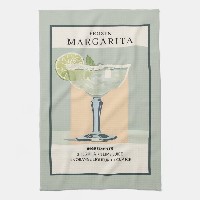 Frozen Margarita  Tea Towel (Vertical)