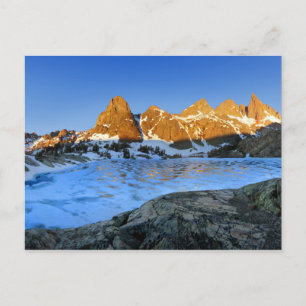 Frozen Minaret Lake Sunrise - Sierra Nevada Postcard