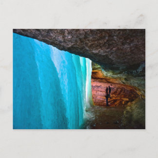 Frozen Minnehaha Falls in Minneapolis Postcard