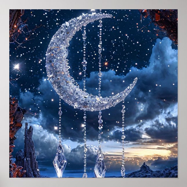 Frozen moon art poster (Front)