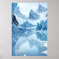 Frozen Mountain Lake