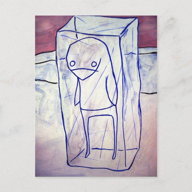 frozen penguin postcard (Front)