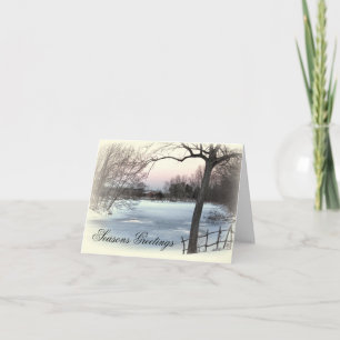 Frozen Pond Holiday Card