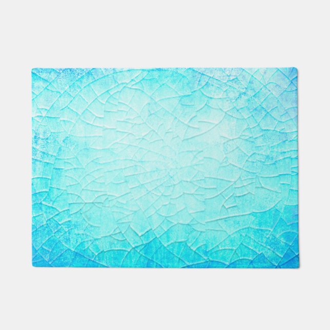 Frozen Pond Turquoise   Doormat (Front)