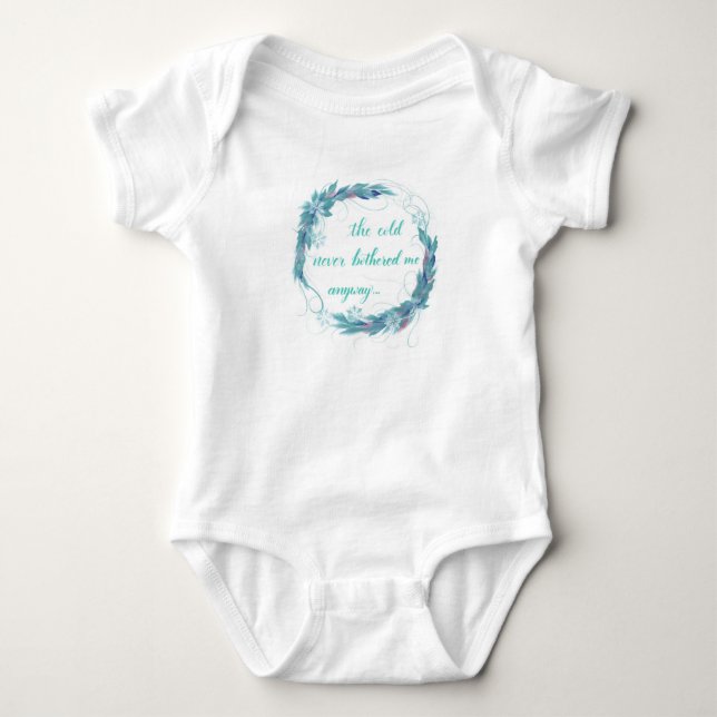 Frozen quote baby jumpsuit (Front)